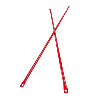 20MM লাল গ্যালভানাইজড স্টিল ফ্রেমের মাচা বাঁকানো ক্রস ব্রেস