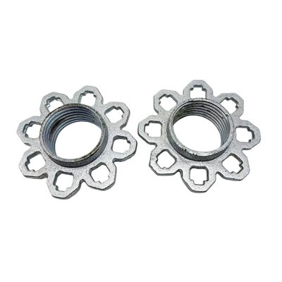 স্থিতিশীল বাঁধানো কাঠামো জন্য সুনির্দিষ্টভাবে প্রকৌশলী নমনীয় লোহা কাস্টম স্ক্যাফোল্ডিং নাট